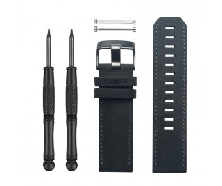 GARMIN FENIX 3 GENUINE DARK GRAY LEATHER WATCH BAND