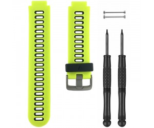 GARMIN FORERUNNER 735XT STRAP GREEN/BLACK SILICONE RUBBER WATCH BAND ADAPTER