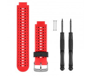 RED+BLACK SILICONE WATCH BANDS STRAP FOR GARMIN FORERUNNER 220/620/235/630/735XT GPS WATCH