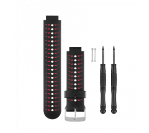 BLACK+RED SILICONE WATCH BANDS STRAP FOR GARMIN FORERUNNER 220/620/235/630/735XT GPS WATCH