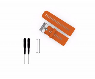 ORANGE SILICONE WATCH BAND STRAP W/TOOLS PINS FOR GARMIN VIVOACTIVE HR SPORT GPS WATCH