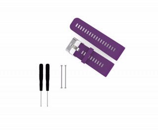 PURPLE SILICONE WATCH BAND STRAP W/TOOLS PINS FOR GARMIN VIVOACTIVE HR SPORT GPS WATCH