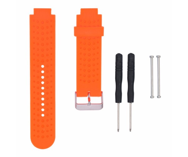 ORANGE SILICONE WRIST BAND STRAP REPLACEMENT FOR GARMIN FORERUNNER 230 235 630 735 WATCH