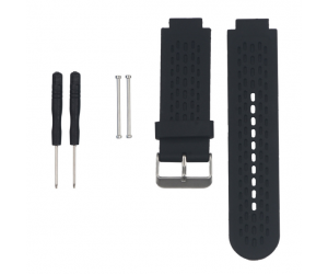 BLACK SILICONE WATCH BANDS STRAP FOR GARMIN VIVOACTIVE /APPROACH S2/ APPROACH S4 GPS WATCH WITH PINS & TOOL