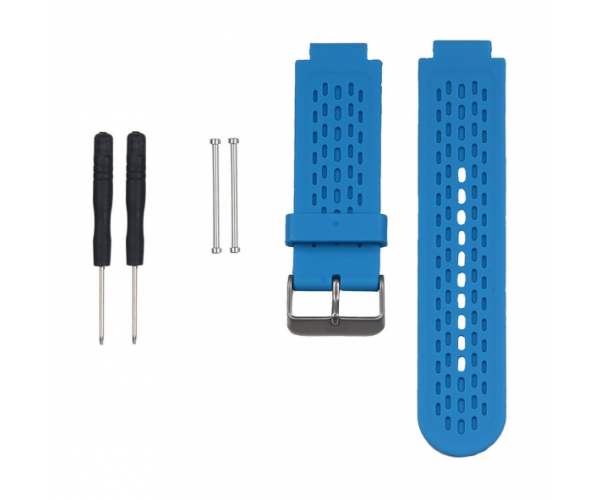 BLUE SILICONE WATCH BANDS STRAP FOR GARMIN VIVOACTIVE /APPROACH S2/ APPROACH S4 GPS WATCH WITH PINS & TOOL