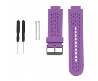PURPLE SILICONE WATCH BANDS STRAP FOR GARMIN VIVOACTIVE /APPROACH S2/ APPROACH S4 GPS WATCH WITH PINS & TOOL