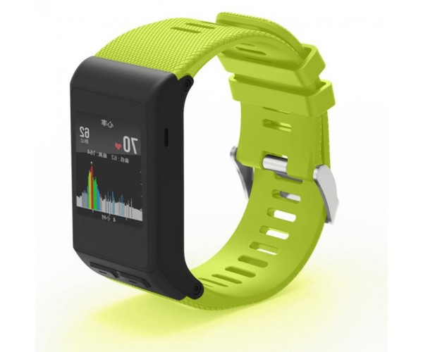 NEW FASHION SPORTS SHALLOW GREEN SILICONE BRACELET STRAP BAND FOR GARMIN VIVOACTIVE HR 100%