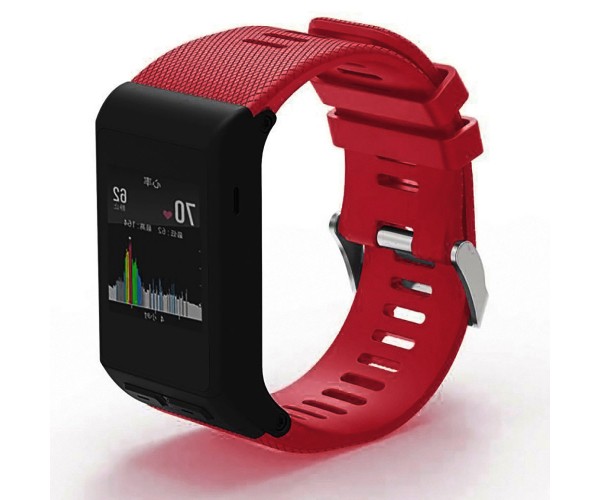 NEW FASHION SPORTS RED SILICONE BRACELET STRAP BAND FOR GARMIN VIVOACTIVE HR 100%