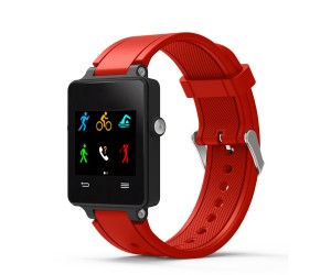 RED SILICONE BRACELET STRAP BAND FOR GARMIN VIVOACTIVE ACETATE