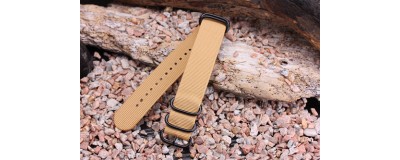 FOR Garmin FORERUNNER 920XT WATCH BAND TAWNY 24MM NYLON 5-RING STRAP