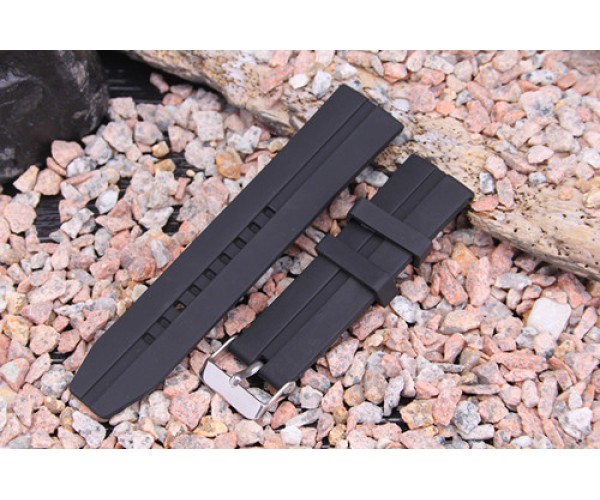 BLACK SILICONE STRAP WATCH BAND FOR Garmin FORERUNNER 920XT 