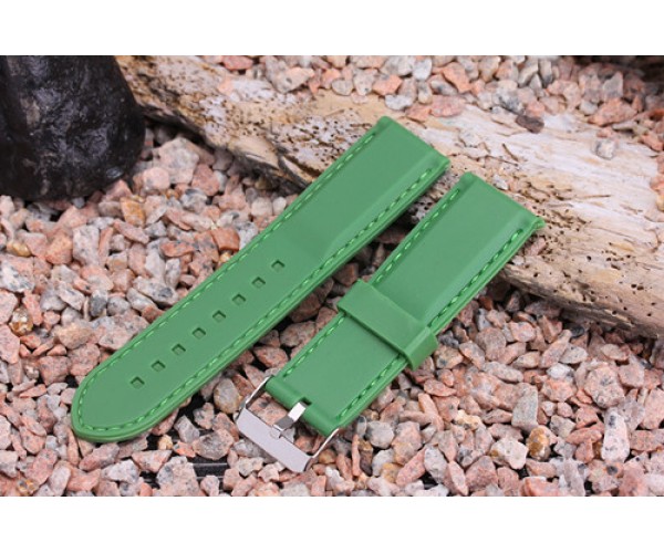 FOR Garmin FORERUNNER 920XT 24MM GREEN WATERPROOF SILICONE STRAP WATCH BAND