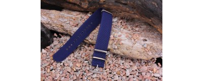  3 RING Garmin FORERUNNER 920XT 24MM NAVY BLUE MILITARY DIVING WATCH BAND NYLON STRAP