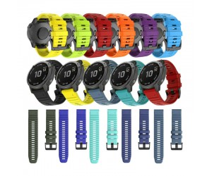 22mm 26mm Quick Release Rubber Watch Band Silicone Strap for Garmin Fenix 6X/ 6X Pro/5X/3 Soft  Fenix 6/6 Pro/5/5 Plus Smartwatch Accessories