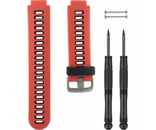 GARMIN FORERUNNER 735XT STRAP RED/BLACK SILICONE RUBBER WATCH BAND ADAPTER