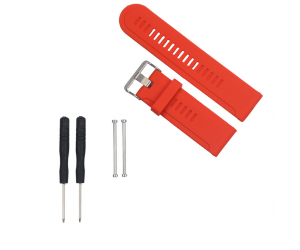 RED SILICON STRAP FOR GARMIN FENIX 3/ 2/ 3HR/ QUATIX/ TACTIX/ D2 SMART WATCH ACCESSORIES WITH INSTALL TOOL