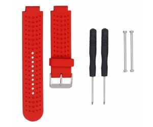 RED SILICONE WRIST BAND STRAP REPLACEMENT FOR GARMIN FORERUNNER 230 235 630 735 WATCH