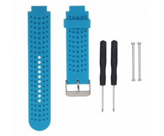 BLUE SILICONE WRIST BAND STRAP REPLACEMENT FOR GARMIN FORERUNNER 230 235 630 735 WATCH
