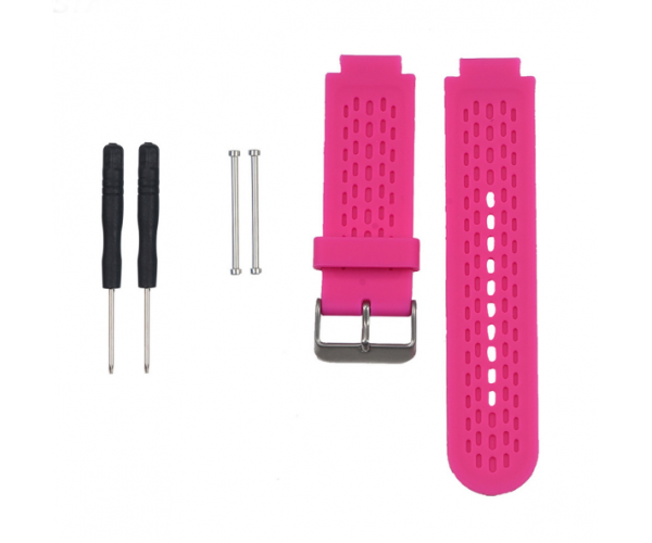 ROSE RED SILICONE WATCH BANDS STRAP FOR GARMIN VIVOACTIVE /APPROACH S2/ APPROACH S4 GPS WATCH WITH PINS & TOOL